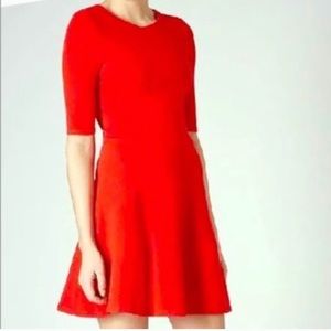 TOPSHOP Red Skater Dress 🤶🎄💃
